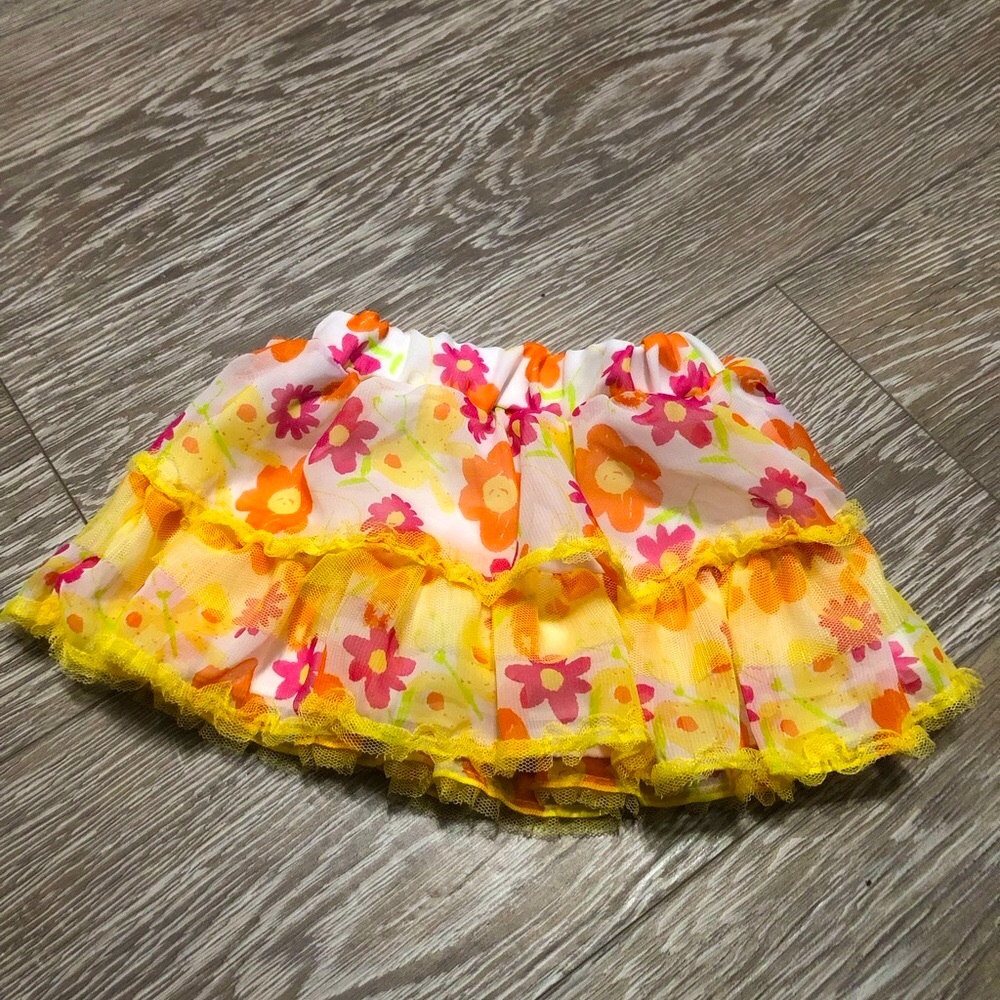 Floral Ruffle Skirt